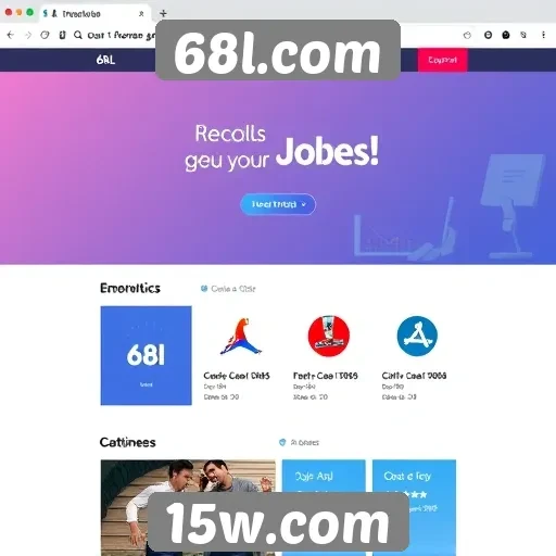 Interface do usuário do 68l.com é intuitiva